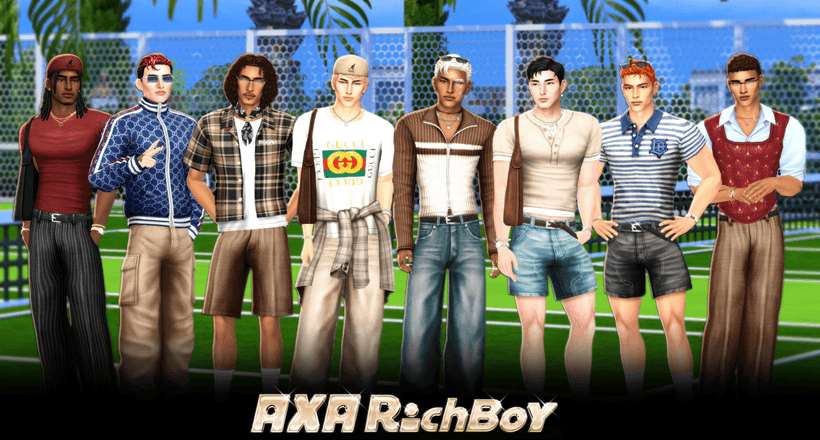 Галерея мода Коллекция одежды AxA Richboy 70+ CAS Items #1